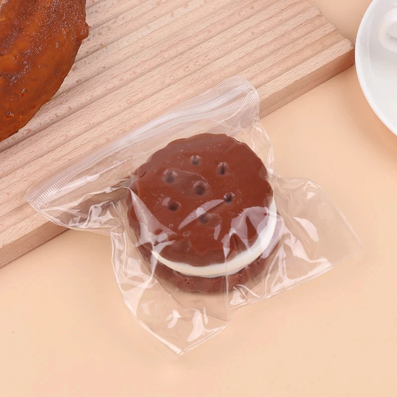 Kids Toy Stress Relief Prop Creative Chocolate Sandwich Cookies Squeeze Slow Rebound Anti-Stress Food Sensory Soft Toys Gifts