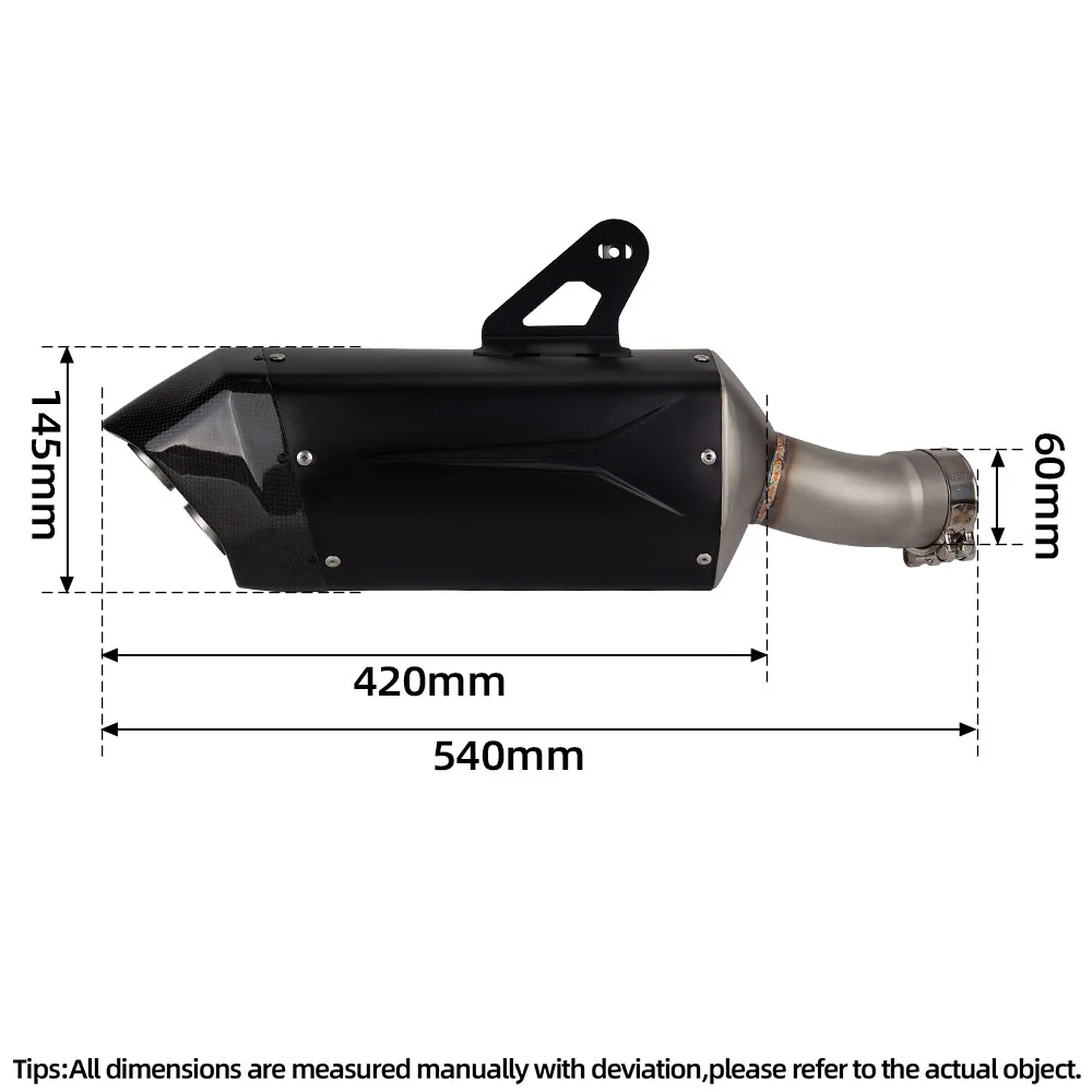 For BMW R1300R R1300GS Motorcycle Full Exhaust system Titanium Front Link Pipe with Electric Controlled Valve Connect Muffler