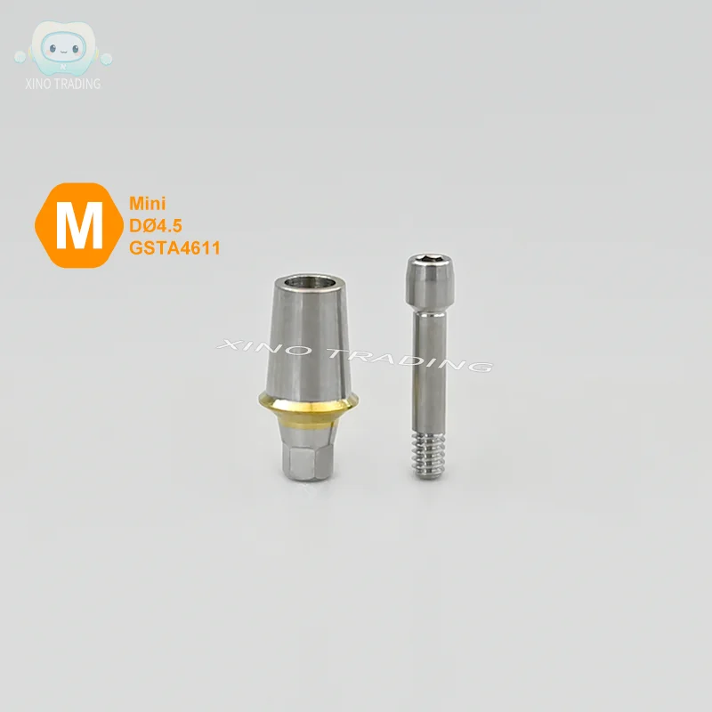 치과 임플란트용 사전 제작된 직선형 어버트먼트 M OSSTEM 시스템 호환 공장 가격 티타늄 소재