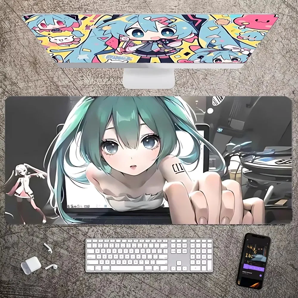 H-HATSUNE-MIKU GIRL INS Tide Mousepad Mousepad New Arrivals Large Gaming Mousepad L XL XXL Gamer Mouse Pad Size For Keyboards Ma