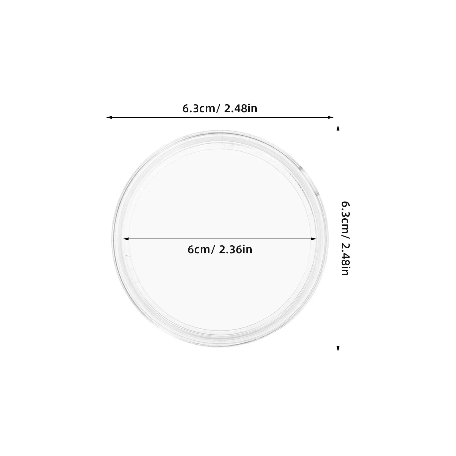 10pcs 60/65mm Clear Coin Capsule Holder Badge Box Airtight Display Storage Cases Protector Container Souvenir Case