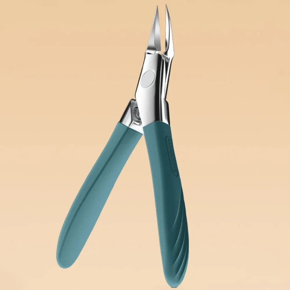مقص أظافر الفك الكبير مضاد للرذاذ، مقص أظافر سميك، تصميم مائل من الفولاذ المقاوم للصدأ، أداة تشذيب أظافر نام #1