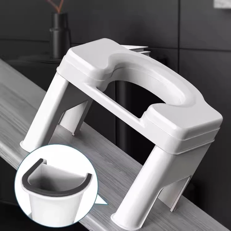 Portable Squatting Chair Elderly Toilet Auxiliary Stool L#Pregnant Women Squatting Pit Artifact Toilet Mobile