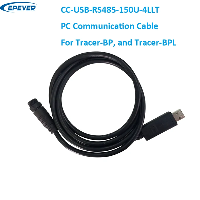 EPever CC-USB-RS485-150U-4LLT PC Communication Cable Applies to EPEVER Tracer-BP and Tracer-BPL, etc Waterproof Connector Design