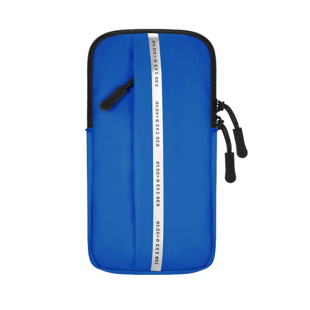 

PU Running Mobile Phone Arm Bag Large capacity Elastic Running Phone Holder Double-layer Waterproof Armband Sports Phone Case