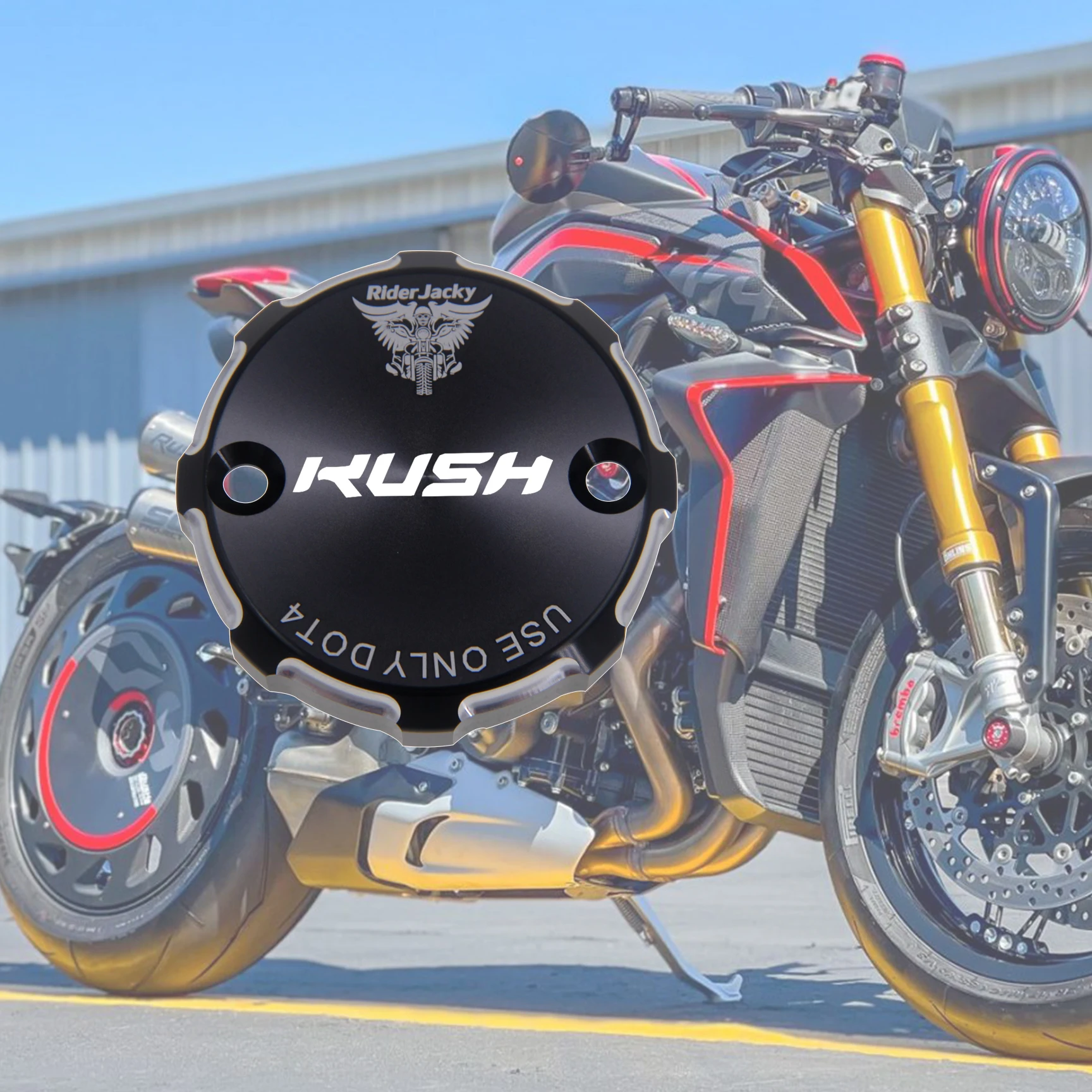 

RiderJacky® Motorcycle Front Brake Fluid Reservoir Cover Cap For MV Agusta Rush 1000 2020 2021