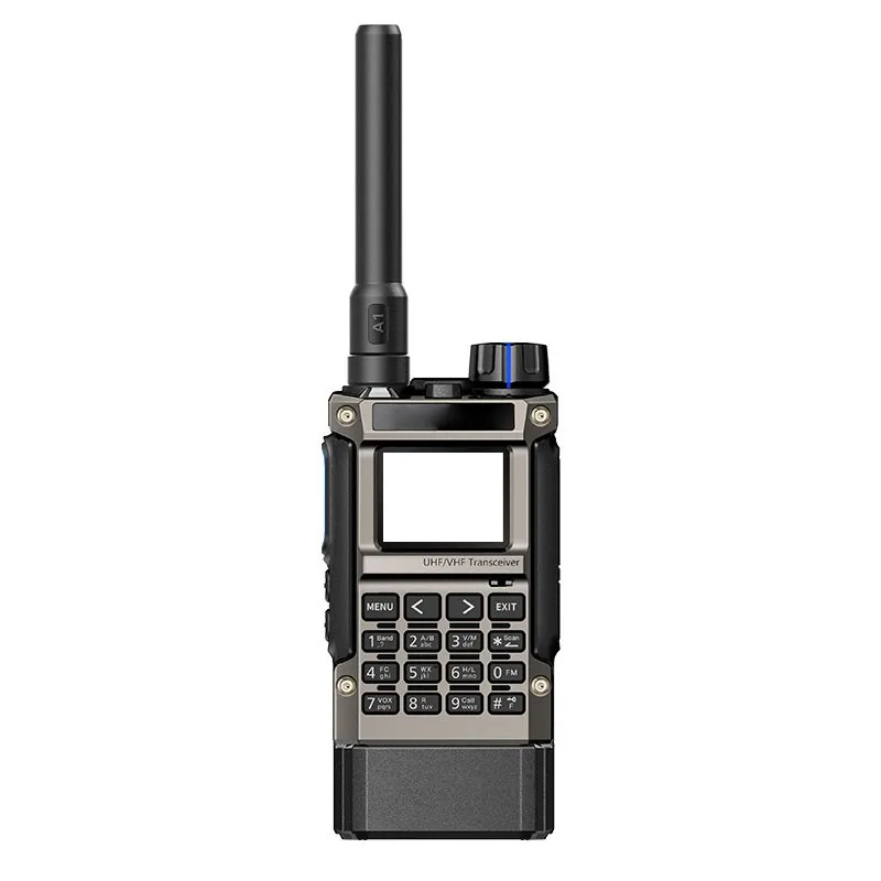 UV-K1(8) Mini Pocket Handheld Walkie Talkie USB Programming Multi-band UHF/VHF Transceiver Built-in Battery 1400mAH 2500mAH