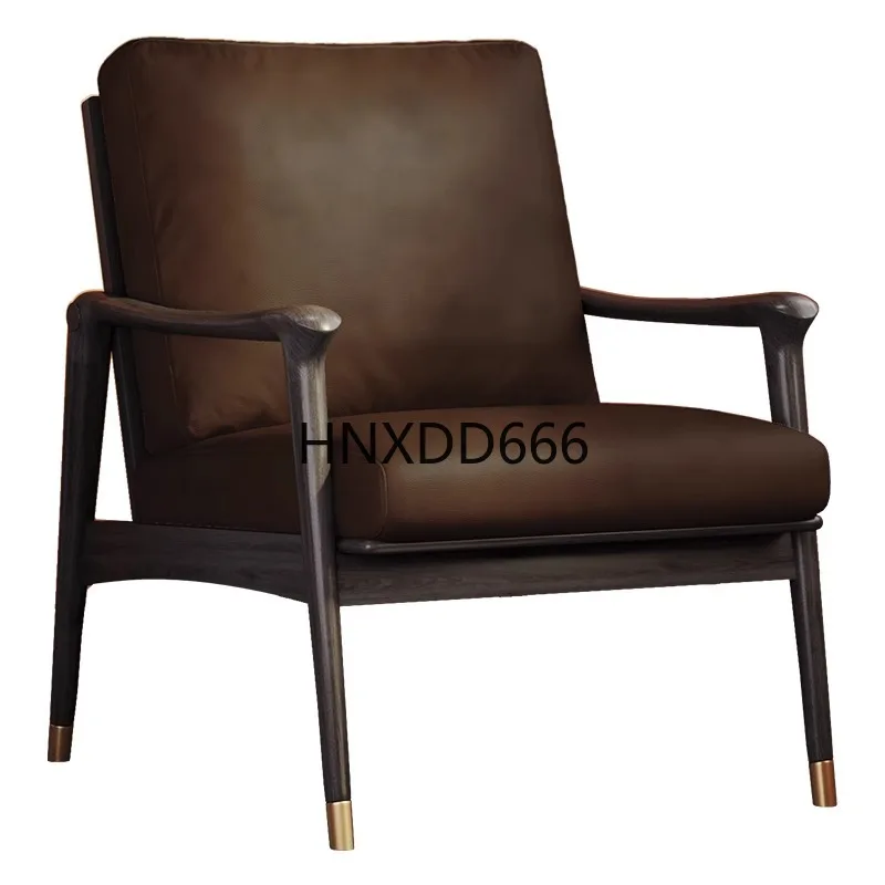 

Solid wood single sofa chair leisure chair