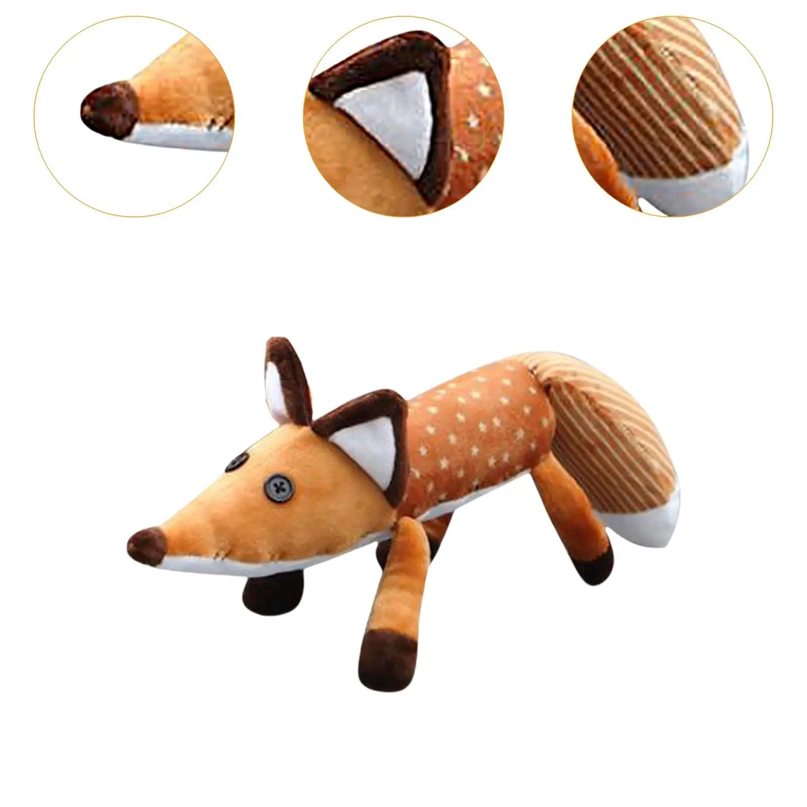 Pluszowa zabawka lis, kreskówkowy, miękki, przytulny, upominek na przyjęcie, lalka-lalko, urocza pluszowa lalka lis dla dzieci, chłopców, dziewczynek, prezent urodzinowy