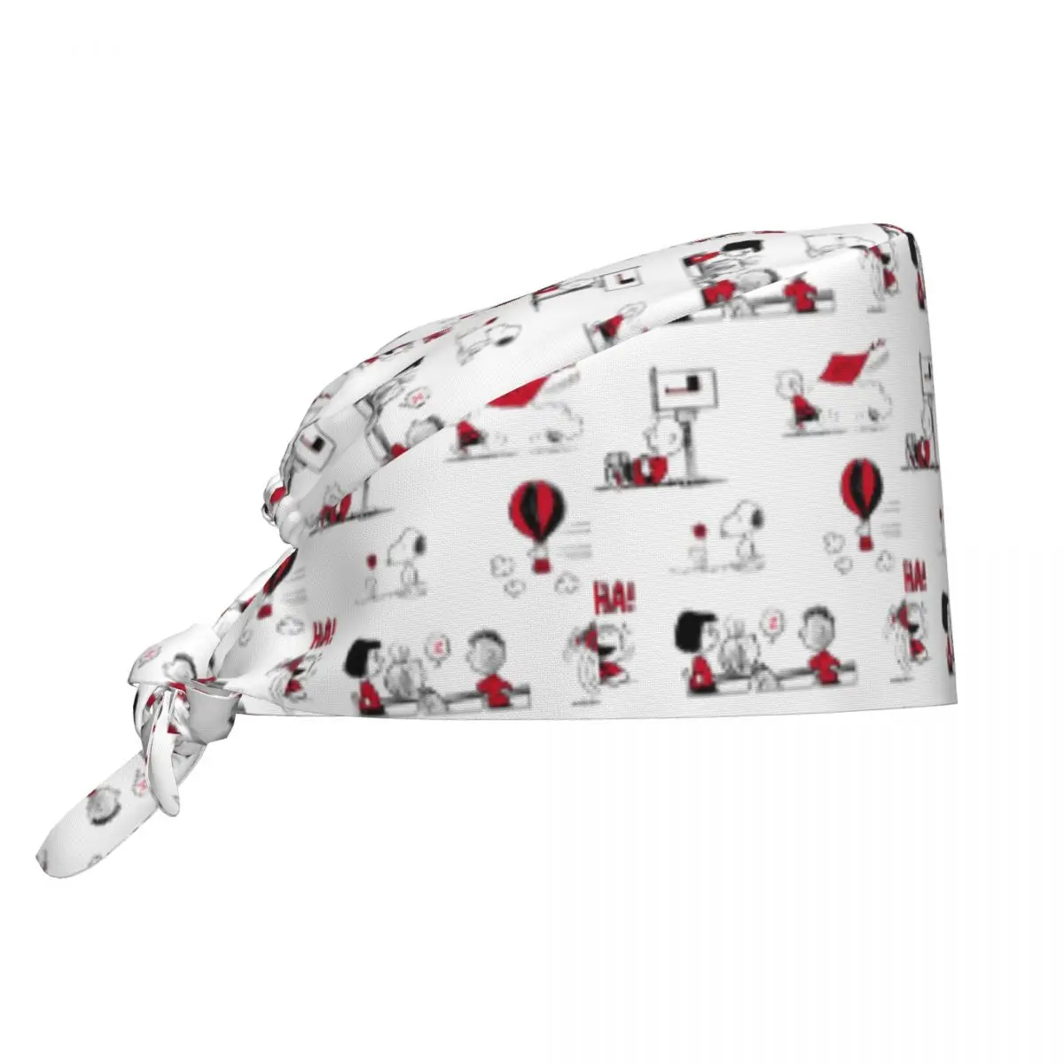 

Peanuts Snoopy Pattern Beauty Pet Vet Surgicals Caps Health Service Nursing Work Caps Hat Vintage Men Women Scrub Caps