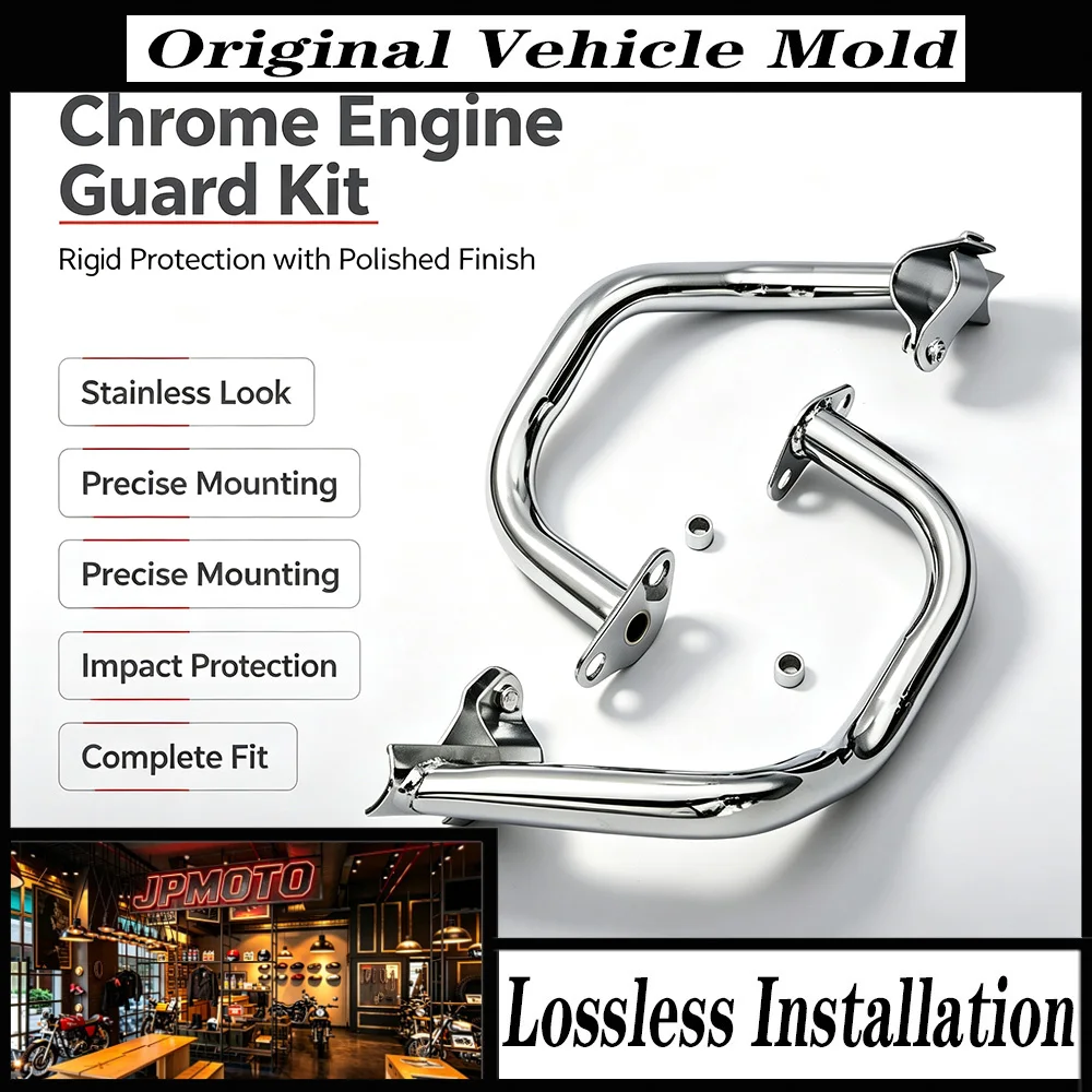 For Honda CB400 CB 400 VTEC Super Four SF 1992-1998 Motorcycle Crash Bar Engine Guard Bumper Protector Stainless Steel Silver