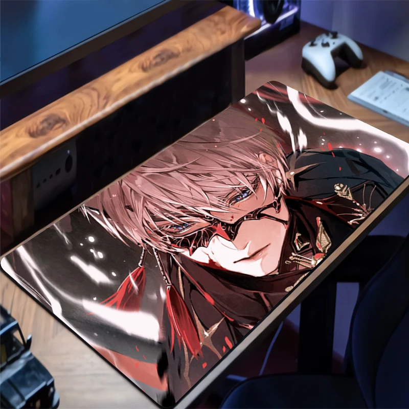 

Gaming Mouse Pad Love and Deepspace Xavier Office Carpet Mouse Mats Gamer Desk Accessories Computer Table Pads PC Anime Mousepad