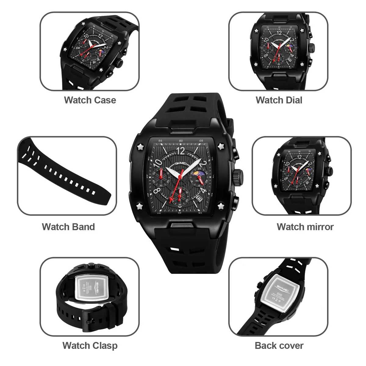 SKMEI Business Orologi Movement Quartz Watches Fashion Sports Watches For Men Women Waterproof Wristwatch Clock Horloges Mannen