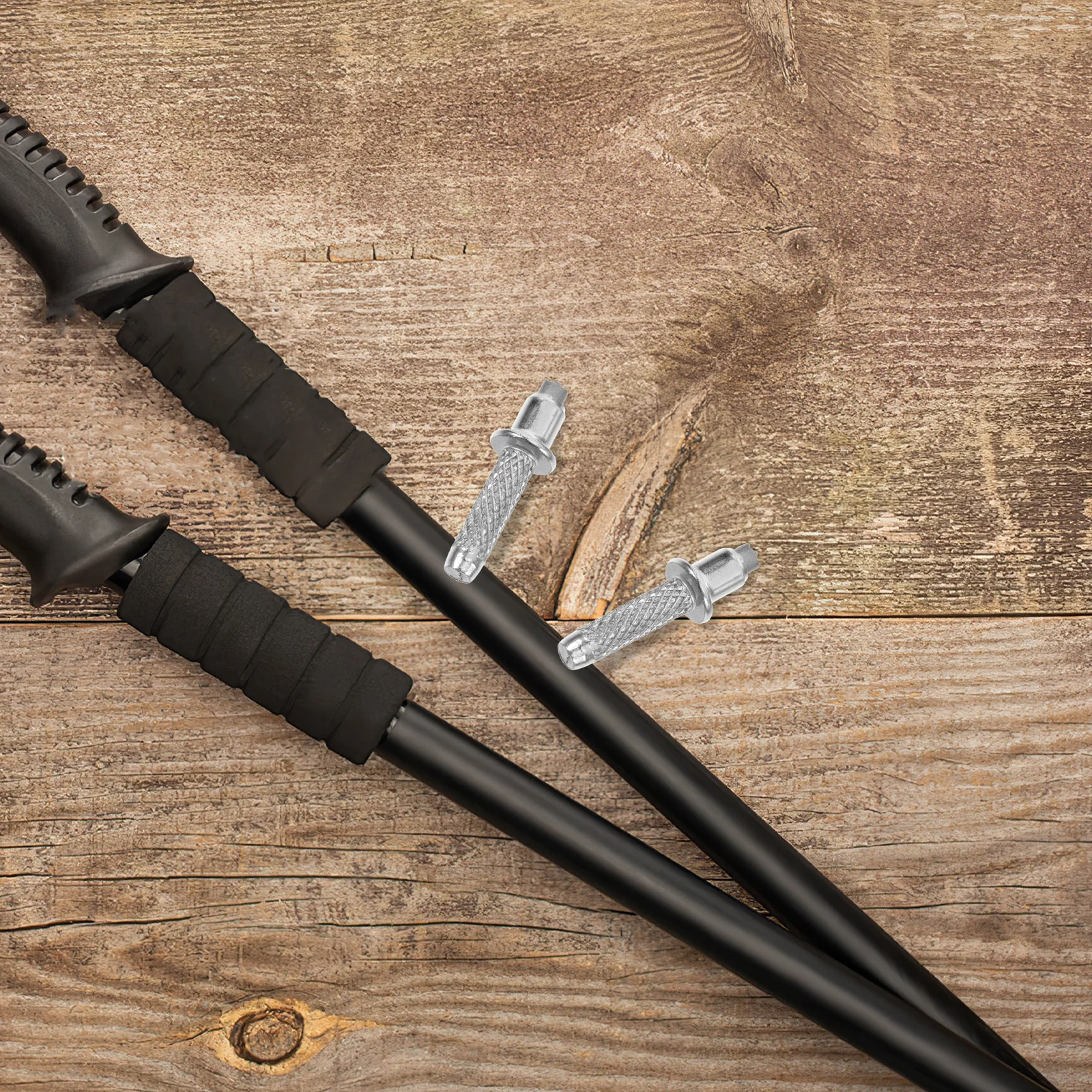 

8pcs Tungsten Steel Cane Tips Hiking Trekking Pole Feet Walking Stick Replacement Anti Slip Metal Tips For Snow Cement Stone