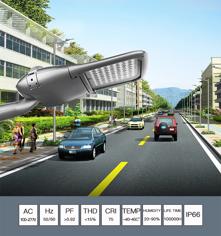 High Power Outdoor Led street Lamp Aluminum IP65 Waterproof 60w Smd Led Street Light