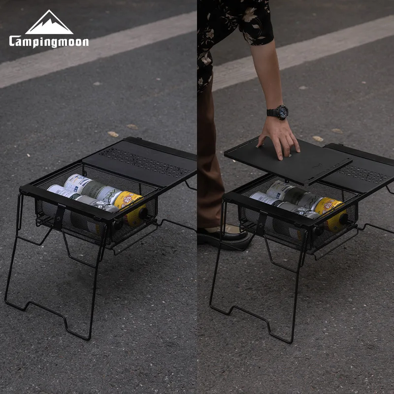 

CAMPINGMOON CK-24BK/BF/SF Multifunctional Outdoor IGT Table Unit Combination with Stainless Steel Water Filter Basket And Storag