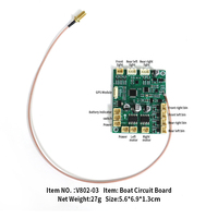 Flytec Official Original V802-03 Boat Circuit Board Receiving Plate Board Spare Parts For 4 Tanks GPS RC Bait Boat V802 Pro