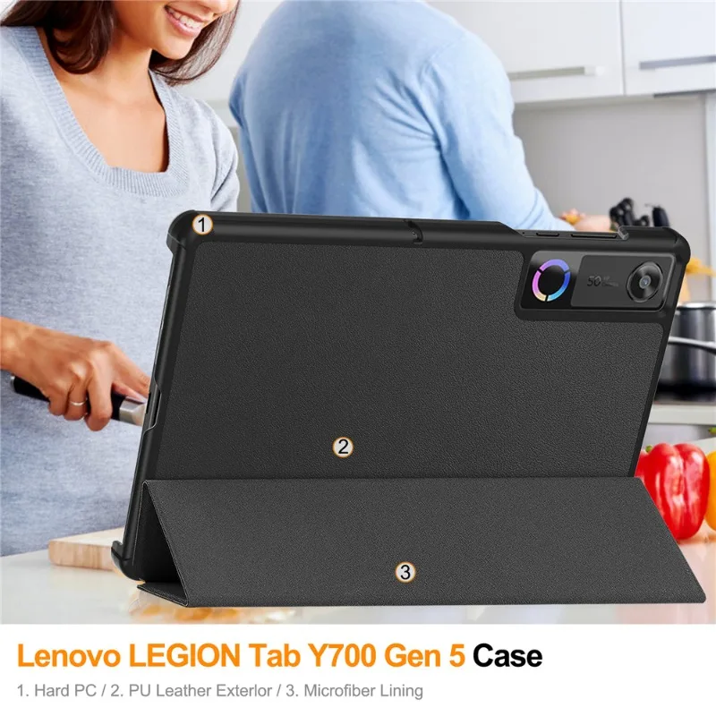 

Чехол для планшета Lenovo Legion Y700 5-го поколения 8.8 2026, из полиуретана, с подставкой и функцией автоматического сна, для LEGION Y700 Gen 5 TB323FU 8.8 дюймов