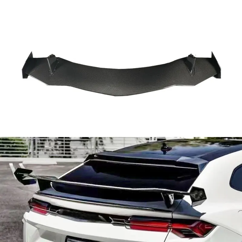 

URUS GT style dry carbon fiber car body kits auto parts accessories back rear wing spoiler for Lamborghini