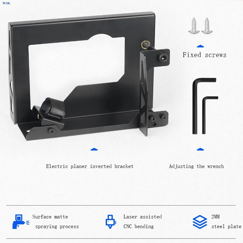 Flip Planer Stand- Electric Planer Inverted Bracket, Woodworking Planing Support Practical Household Flip Mount Tool Steel- Rack