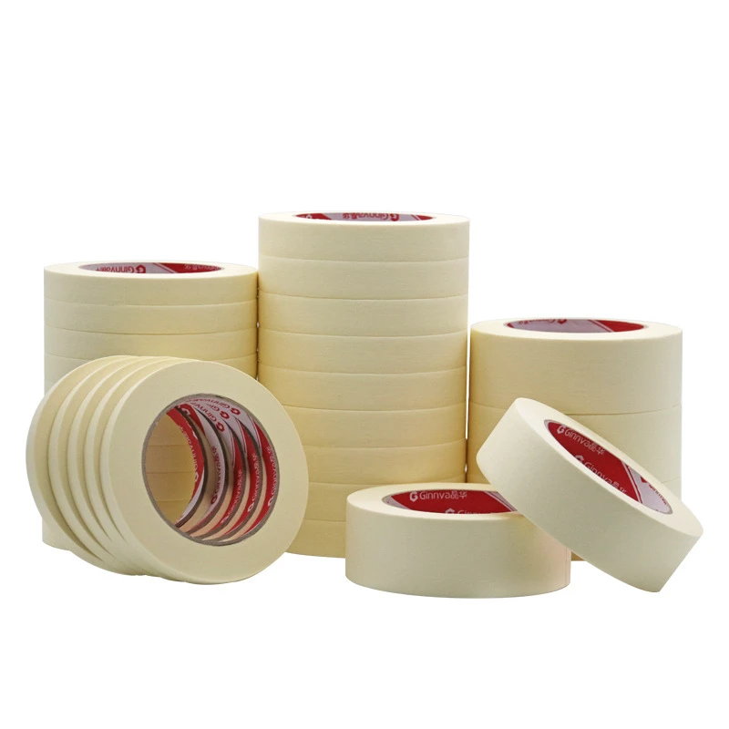 

20M Masking Tape White 6mm-50mm Color Single Side Tape Adhesive Crepe Paper for Oil Painting Sketch Drawing Supplies Car Paintin