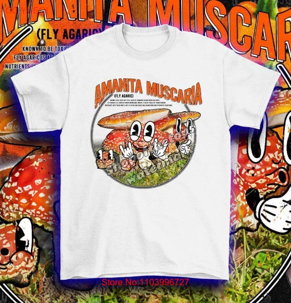 Amanita Shroom Trippy T-shirt,hipster tee, magic mushroom summer t-shirt