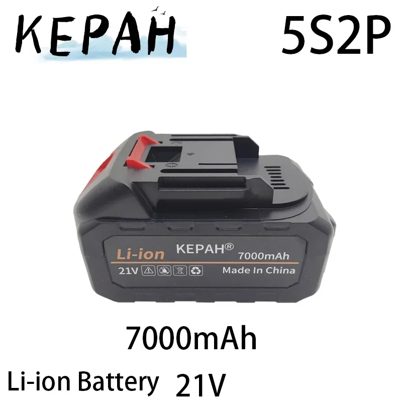 Original 5s2p 7000mAh 21V Rechargeable Lithium-Ion Battery for Makita 18V 20V Cordless Dirll/Brushless Wrench/Screwdriver