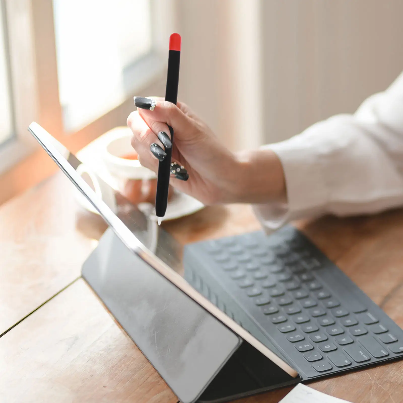 

Мягкий силиконовый держатель для стилуса с защитой от падений для Pencil 2, удобный для переноски защитный чехол-футляр для карандаша