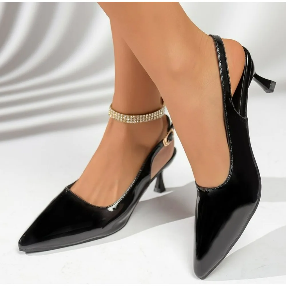 

2026 Summer New Pointed High Heels Women's Sandals Casual Shallow Mouth Shoe Fashion Elegant Ladies Shoes Zapatillas Mujer