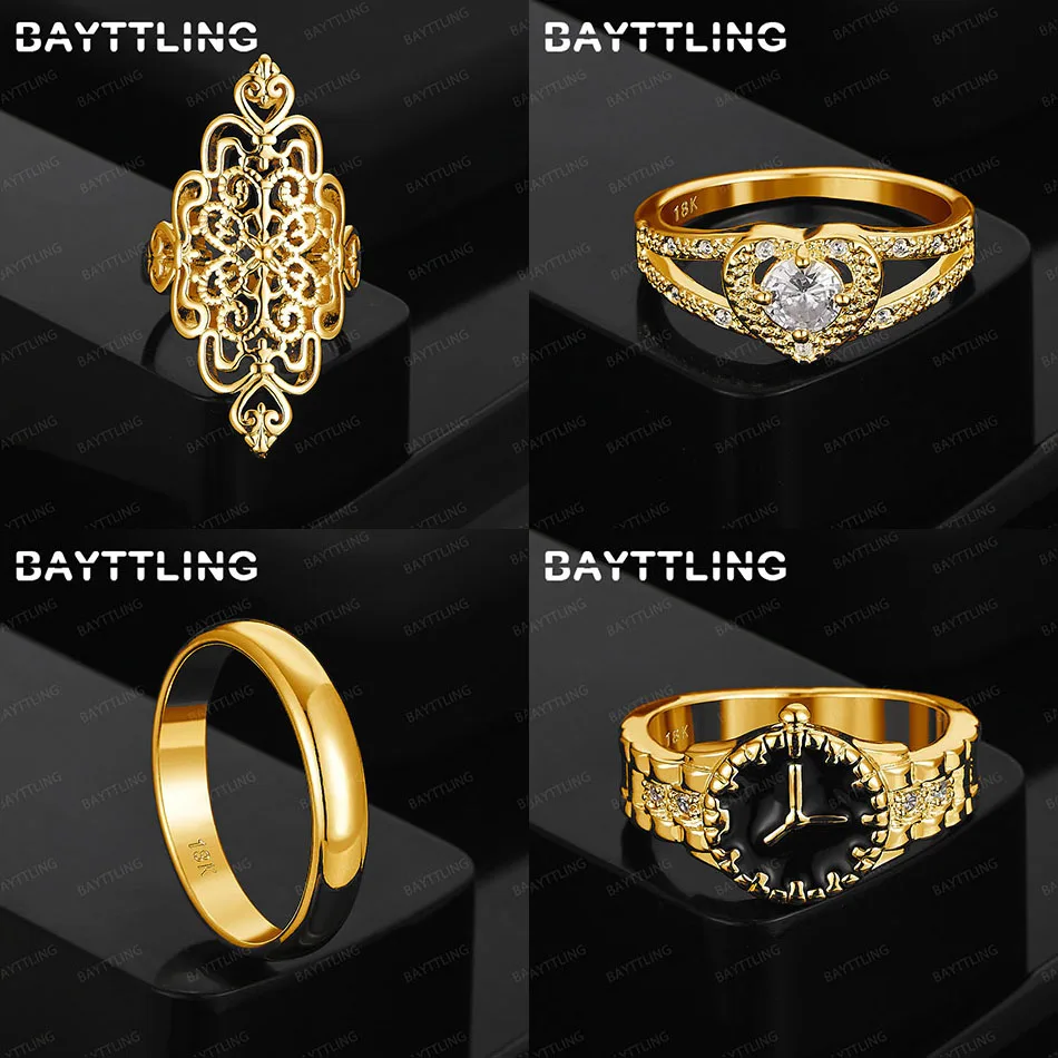 

Fashion 925 sterling silver 18 gold exquisite watch heart-shaped zircon ring women's accessories wedding gift jewelry