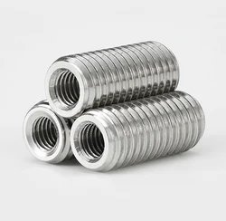 Internal Outside Thread Nut M6 M8 M10 M12 304 Stainless Steel Adapter Screw Sheath Thread Insert Sleeve Conversion Nuts