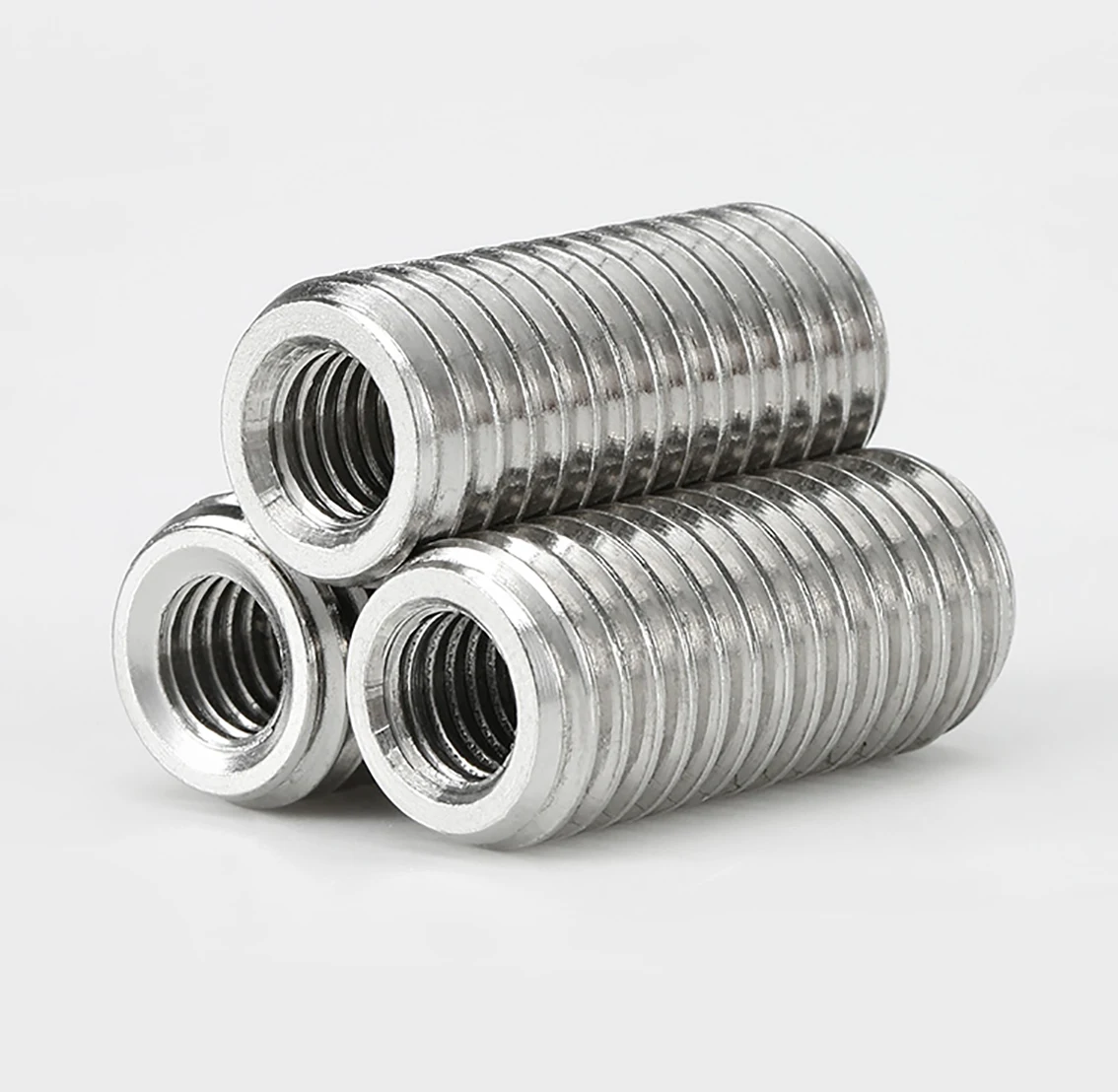 Internal Outside Thread Nut M6 M8 M10 M12 304 Stainless Steel Adapter Screw Sheath Thread Insert Sleeve Conversion Nuts