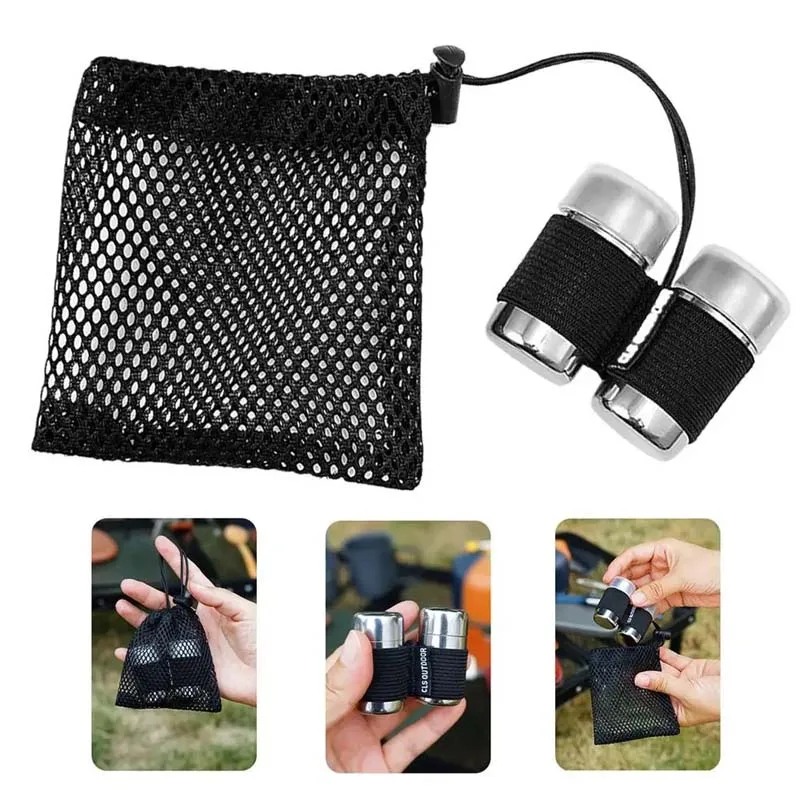 2 шт., мини-капсулы для пикника на открытом воздухе, бутылки для приправ из нержавеющей стали, бутылка для приправ для барбекю с солью и перцем, с крышкой