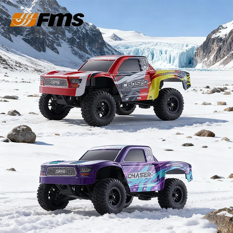FMS 1:24 FSC24 هنتر المطارد الدفع الرباعي عالية السرعة بطاقة قصيرة RC التحكم عن بعد مركبة كهربائية على الطرق الوعرة نموذج مركبة