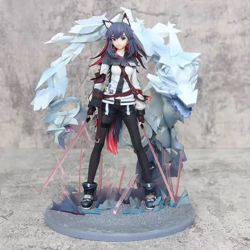 26cm Arknights Texas Action Figure Game Peripheral Two-dimensional Beautiful Girl Ornaments Collection Desktop Display Gift Toy