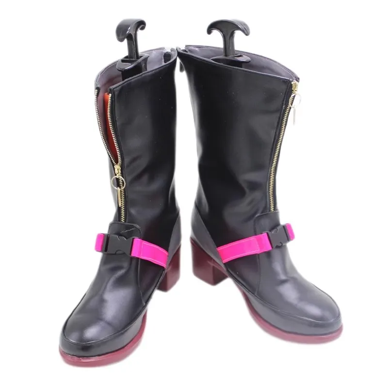 Game Vtuber Fura Kanato Men Cosplay Shoes Costumes PU Boots Halloween Carnival Party Christmas Shoes Customize