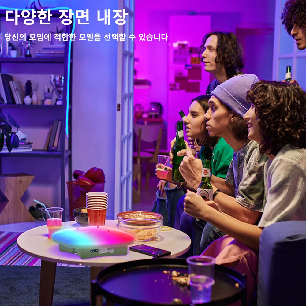 MOSLIGHTING 야외 캠핑 LED 고출력 랜턴, 블루투스 RGB 픽업 라이트, 방수 USB 충전 야간 조명, 낚시 손전등 안전 에너지 절약 보광 전구 스탠드 탁상등은 야영, 독서, 식탁, 벽, 야시장 노점, 자동차 수리에 사용된다