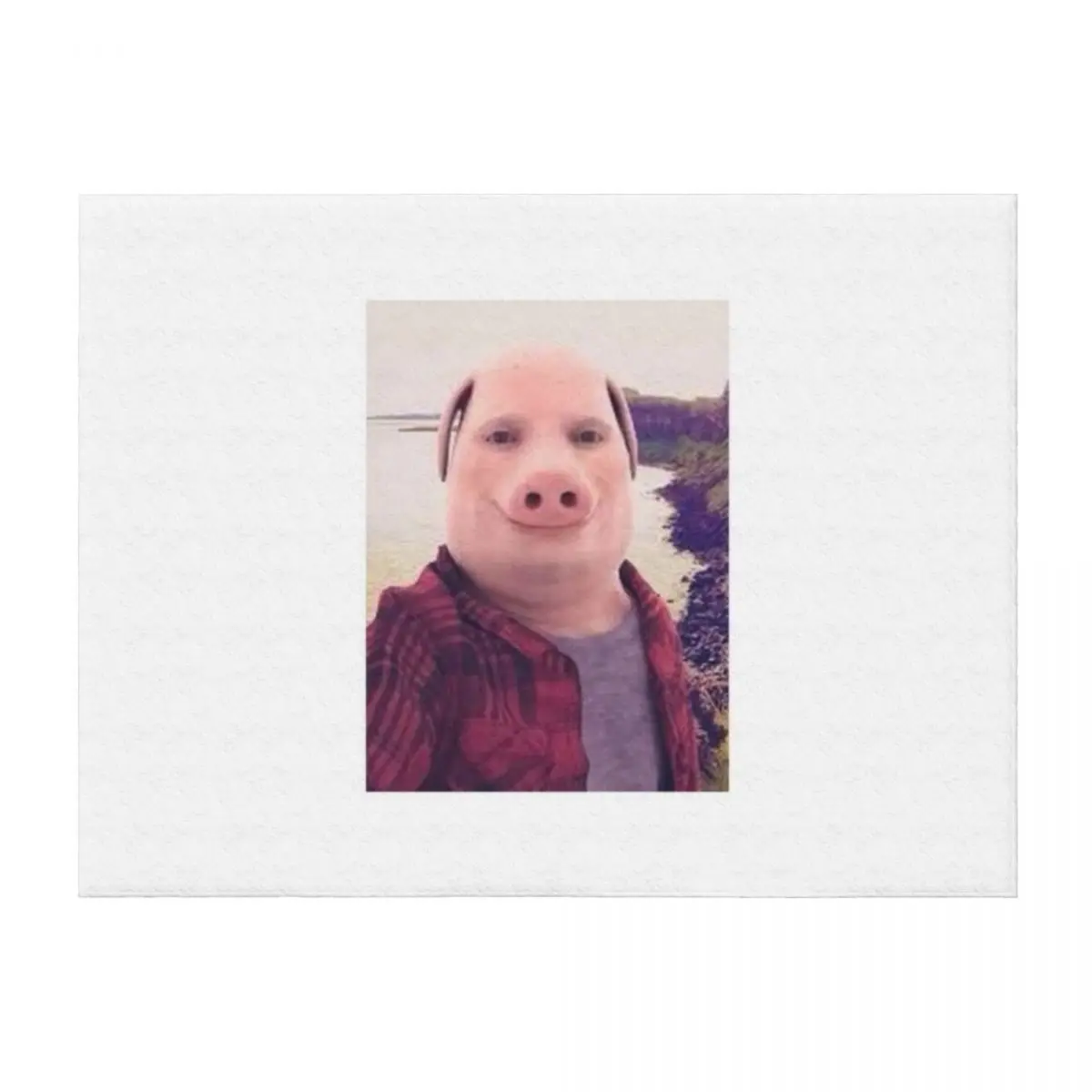

John Pork Throw Blanket bed plaid blankets ands Softest Luxury Throw Blankets