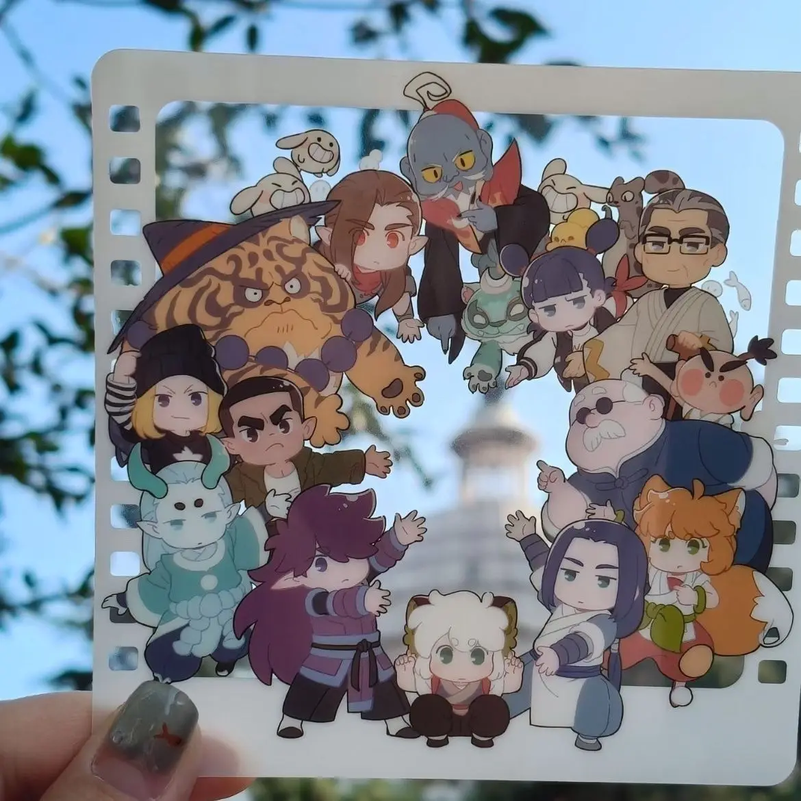 جديد محلية الصنع أنيمي تأثيري الاكريليك رائعة عالية الجمال بطاقة شفافة التقاط الصور