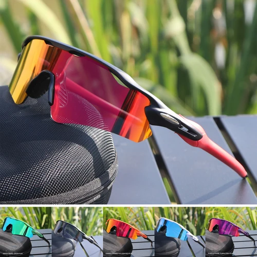 Imagen 1 del producto KROKODIL gafas de ciclismo para hombres y mujeres TR90 montura con lente HD antideslumbrante para MTB correr conducción pesca gafas de sol deportivas para hombres