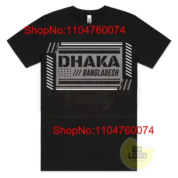 Camiseta de viaje DHAKA BANGLADESH Vintage estampado cartel recuerdo ciudad vintage lavado ligeramente elegante streetwear estirado Casual