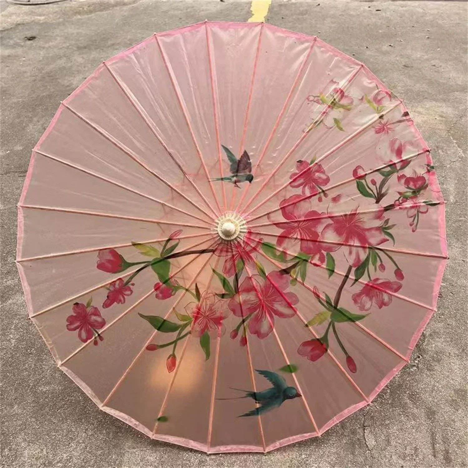 Women\'s Durable Umbrella Paper Parasol Chinese Japanese Oiled Antique Men and Women\'s Hanfu Anime Umbrella Practical Decorative