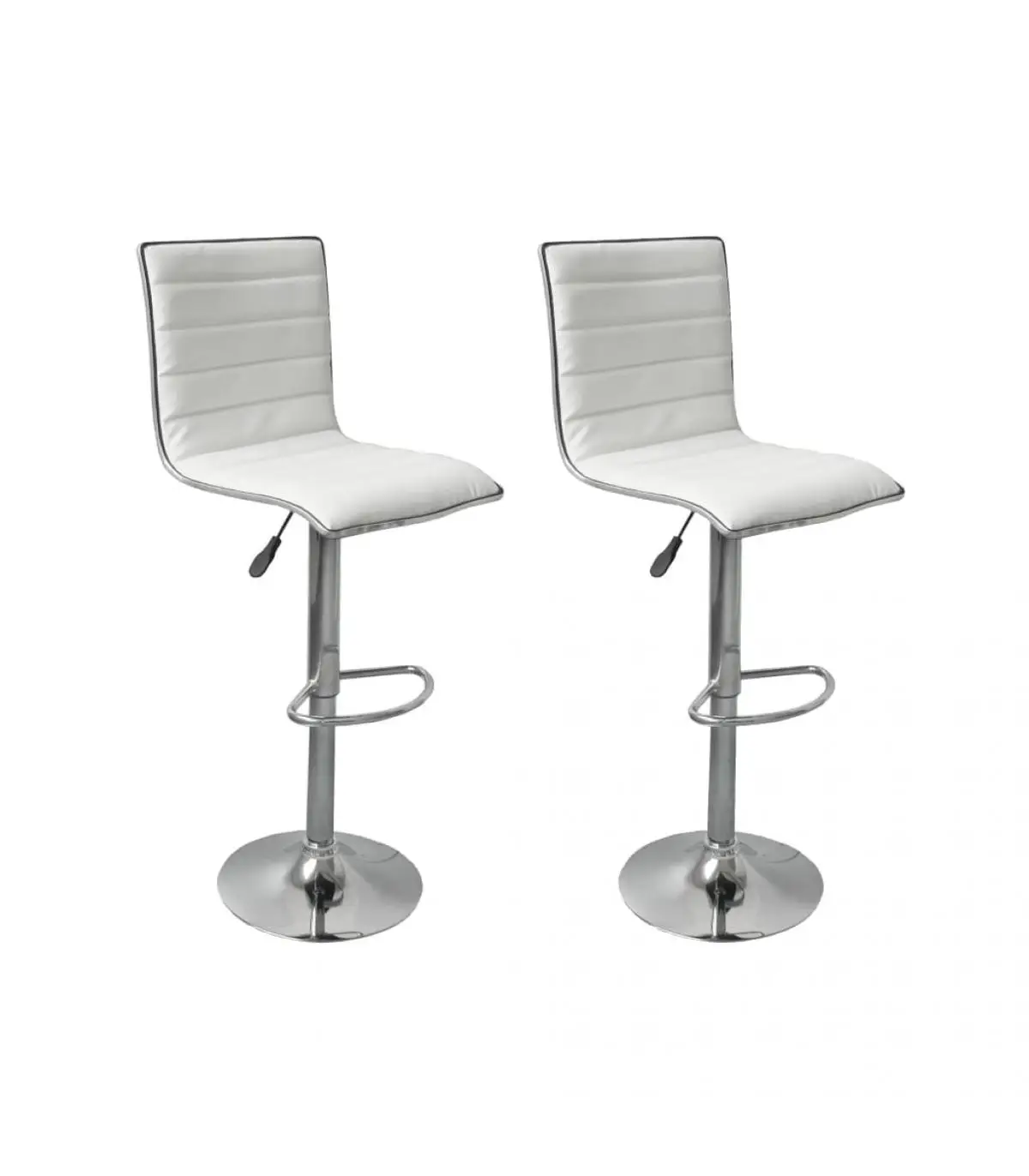 Kitchen stools kitchen stools 2 units white synthetic leather