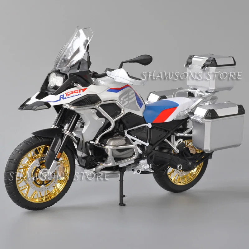 1:9 Scale Diecast Motorcycle Model Toy R1250 GS Street Bike Miniature Replica With Travel Refitting Parts Large Size