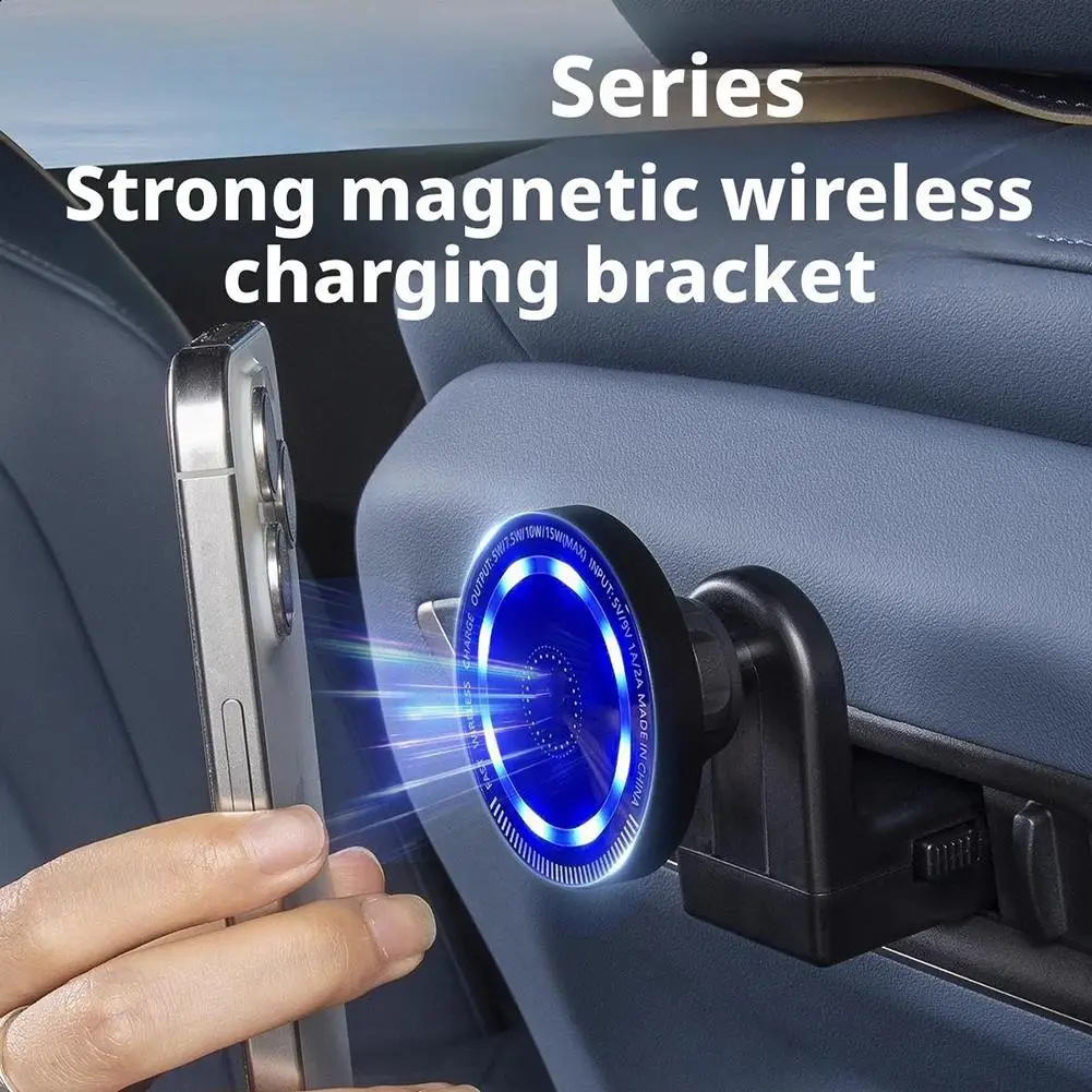 

For BMW X3 X5 X7 5 Series 7 Series 2025 G45 Magnetic Wireless Car Phone Charger Adapter Car Rear Seat Pad Holder Fit for iPhone