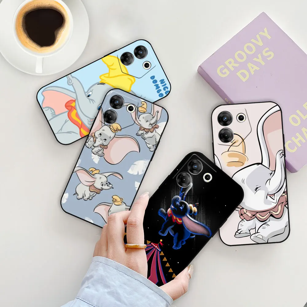 Disney Dumbo Anime Phone Case For Infinix TECNO POP SPARK SMART 5 6 7 8 CAMON 15 16 17 20 20C Pro 5G ITELS23 Case Funda