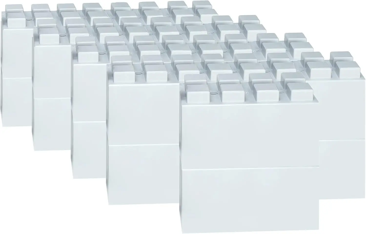 

12" x 6" Full Size Plastic Modular Bulk Pack | 18 Piece Pack | Giant Building Blocks | Easy to Connect & Reuse | Indoor & Outdoo