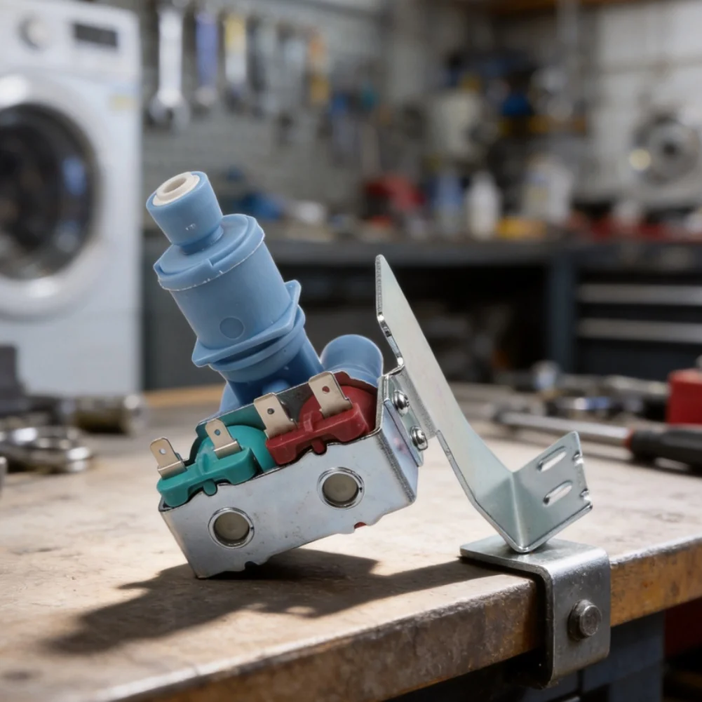 Refrigerator Water Inlet Valve Replacement Part with ABS and Metal Build Designed for Broad Model Compatibility