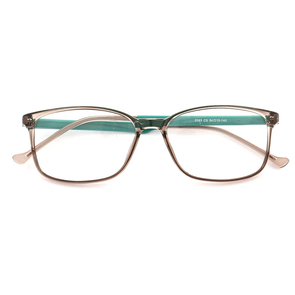 Vintage Women Square Glasses Frames Optical Men Eyeglasses Frame Spectacles Light TR Fashion Green Red Tortoise Eyewear Brown