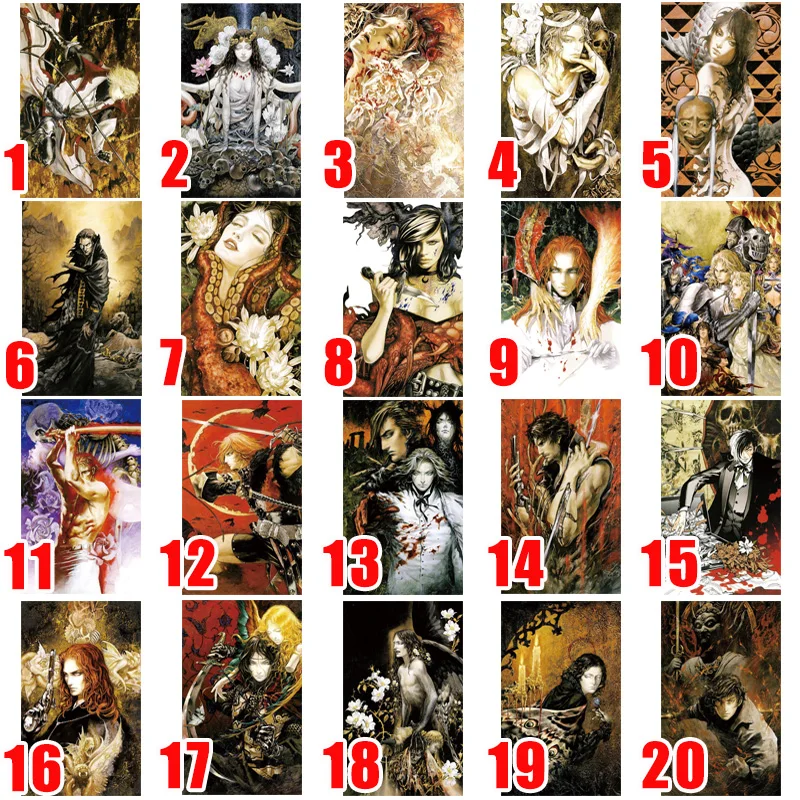 Castlevania Anime Game  Poster 2025 New Home Decor Leon Belmont Vampire Dracula Alucard Paper Wall Posters House Room Decoration